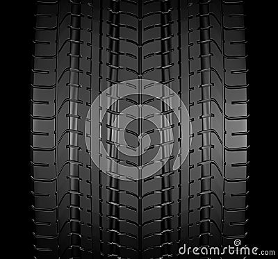 Black tire rubber. Stock Photo