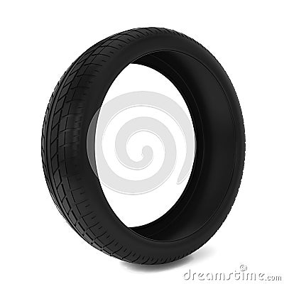 Black tires Cartoon Illustration