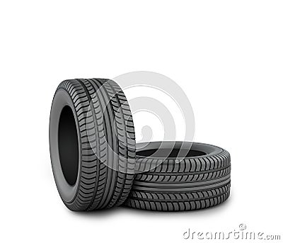 Black tires Stock Photo
