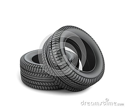 Black tires Stock Photo