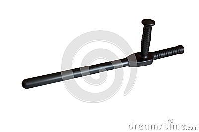 Black tonfa Stock Photo