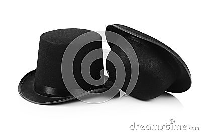 Black tophat top hat Stock Photo