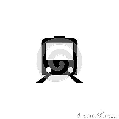 Black train icon logo and simple flat symbol for website,mobile,logo,app,UI Vector Illustration