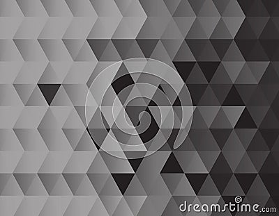 Black triangles background texture Vector Illustration