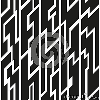 Black tribal seamless pattern Vector Illustration