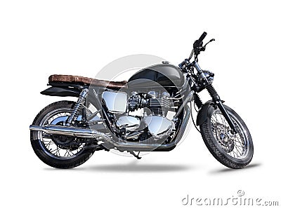 Triumph motorcycle isolated on white Stock Photo