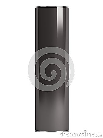 Black tube bottle shanpoo Stock Photo