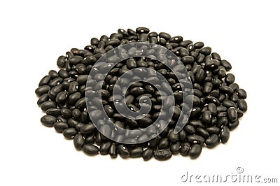 Black turtle beans Stock Photo