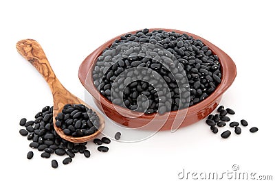 Black Turtle Beans Stock Photo