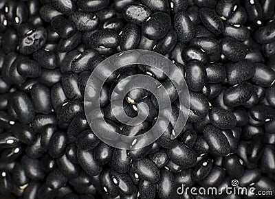 Black turtle beans Stock Photo