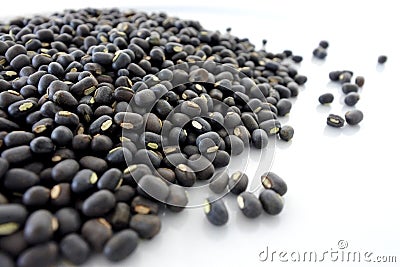 Black turtle beans Stock Photo