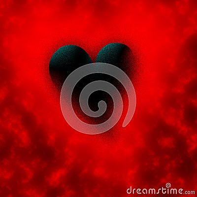 Black valentine Stock Photo