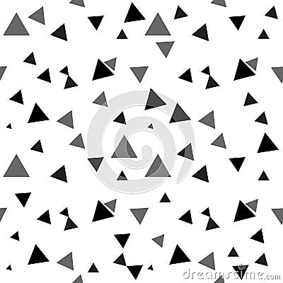 Black vector polygon abstract layout. Modern abstract illustration with triangles. Gray Best triangular design for your business Cartoon Illustration