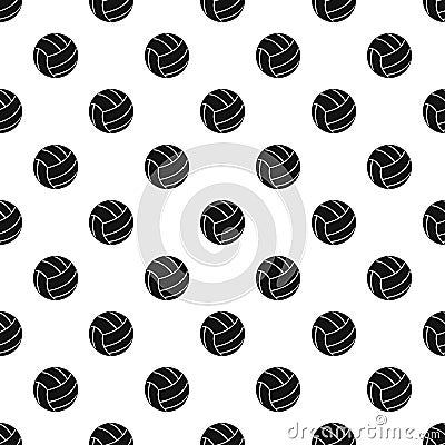 Black volleyball ball pattern vector Vector Illustration