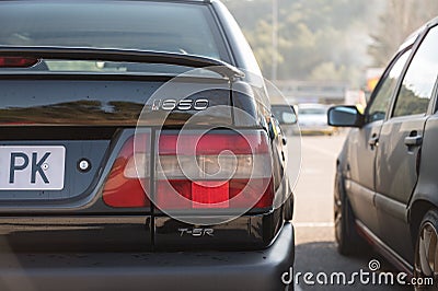 Black Volvo 850 T-5R parked on the street Editorial Stock Photo