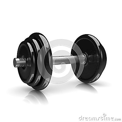 Black Weights Stock Photo