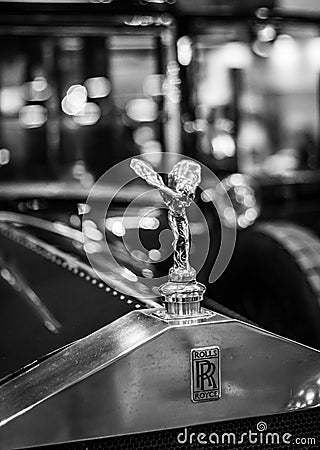 Abstract classic Rolls Royce emblem Editorial Stock Photo