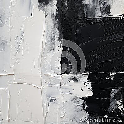 Monochrome Abstract Painting: Solid No. 26 In Split Toning Style Stock Photo
