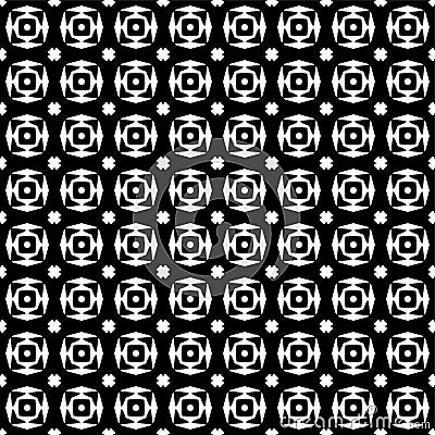 Black and white seamless pattern Vector Illustration