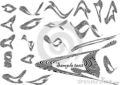 Black-white abstracte Vector Illustration