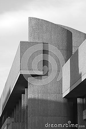 Black and white angles Stock Photo