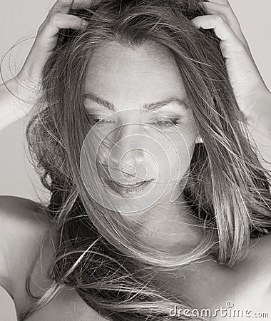 Black and White Beauty Stock Photo