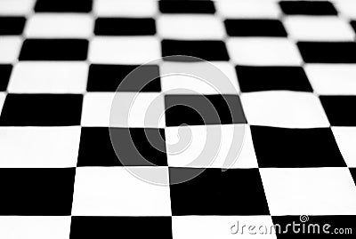 Black and white chessboard Stock Photo