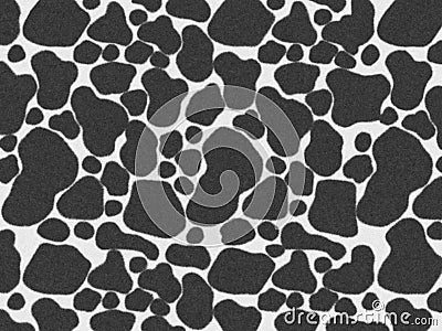 The Black-White Cow print camouflage texture, carpet animal skin patterns or backgrounds, Black and white cows milk theme. Stock Photo