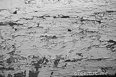 Black and white distressed wooden painted texture Stock Photo