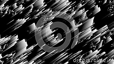 Black and white fractal noise Stock Photo