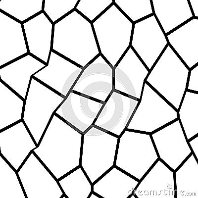Black and White Fragmentation Background Vector Illustration