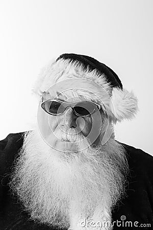 Black and white gangsta Santa Stock Photo