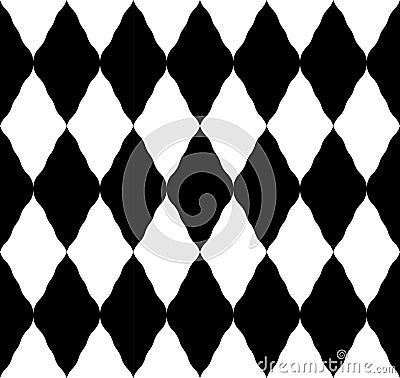 Black and white geometric seamless pattern Vector Illustration