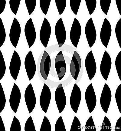 Black and white geometric seamless pattern Vector Illustration