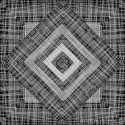 Black and white geometrical pattern Vector Illustration