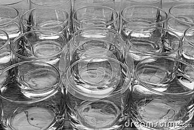 Black and white glasses Stock Photo