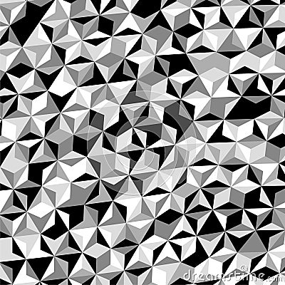 Black White Gray Triangle Pattern Vector Vector Illustration