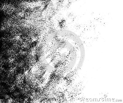 Black and white grunge gradient texture Stock Photo