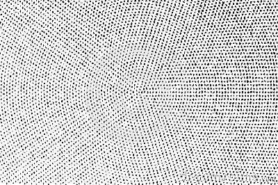 Black and white grungy vector texture. Distressed uneven surface. Broken and distorted monochrome halftone Stock Photo