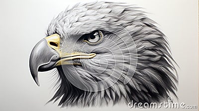 Hyperrealistic Eagle Painting By Art Of Brian Cartoon Illustration
