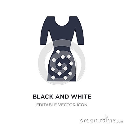 black and white icon on white background. Simple element illustration from Fashion concept Vector Illustration