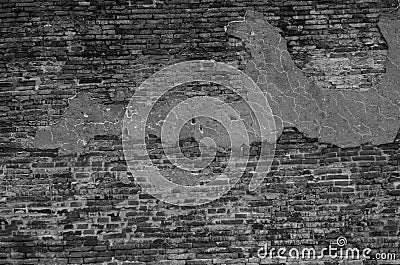 Wonderful art of old brick wall texture of ancient temple Stock Photo