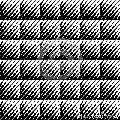 Black and white jagged edge seamless pattern Vector Illustration