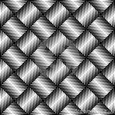 Black and white jagged edge seamless pattern Vector Illustration