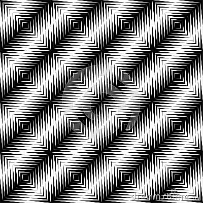 Black and white jagged edge seamless pattern Vector Illustration