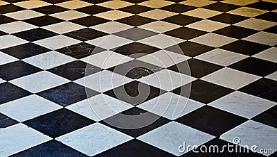 Black and White marble floor Stock Photo