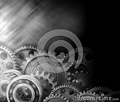 Cogs Gears Industrial Business Background Stock Photo