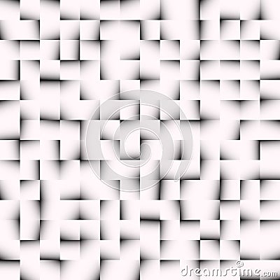 Black and white mosaic texture, mosaic pattern. Seamlessly repeatable. Vector Illustration