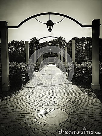 New Orleans pathway Stock Photo