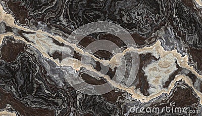 Black and White onyx Cartoon Illustration